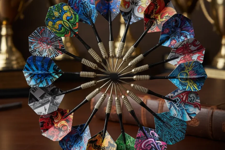 Darts player celebrating securing a PDC Tour Card at Q School