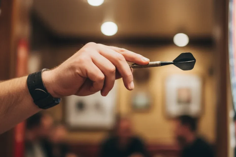 Jimmy van Schie celebrating after winning his PDC Tour Card