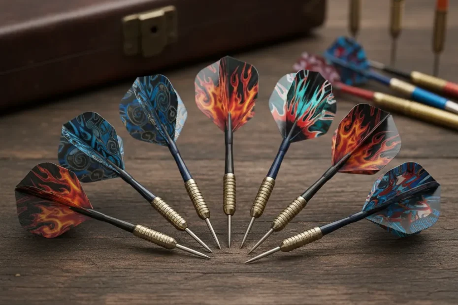 Five Dutch darts players celebrating their Q-School success