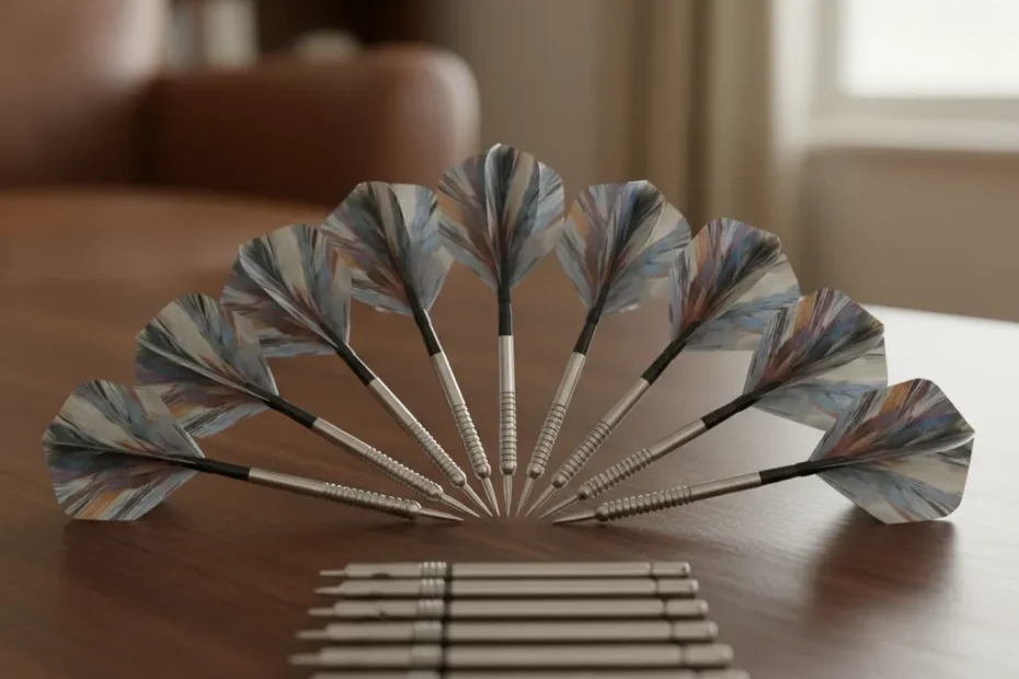 Iconic darts champions celebrating their victories